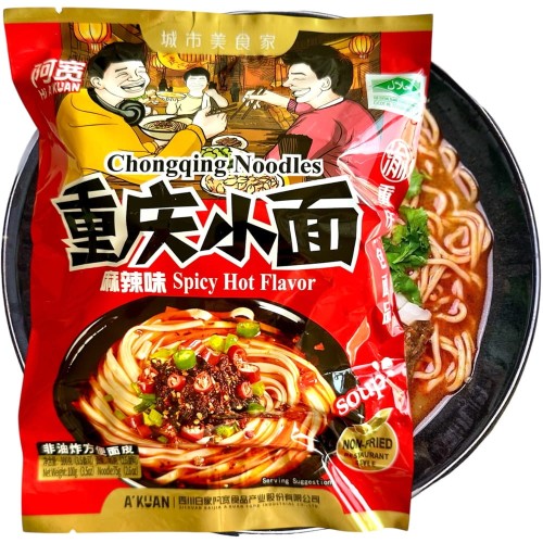 Chińska Zupka Błyskawiczna Instant Makaron Vermicelli Chongqing Noodles Hot & Spicy 100g BAIJIA