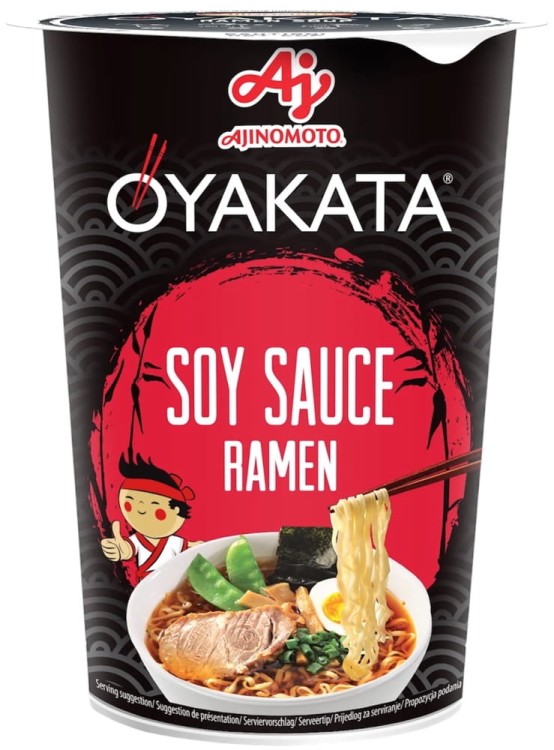Azjatycka Zupka Błyskawiczna Instant Ramen Sos Sojowy Kubek Cup 63g OYAKATA