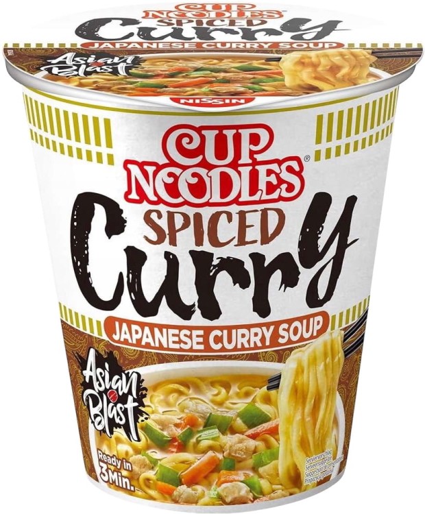Japońska Zupka Błyskawiczna Makaron Instant Ramen Japońskie Curry Kubek Cup 67g NISSIN