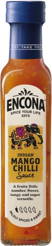 Gęsty Sos Indian Słodkie Mango i Chili Marynata Dip Do Grilla 142ml ENCONA
