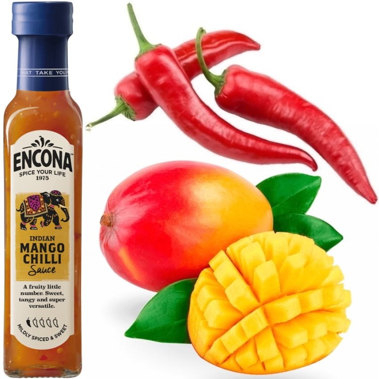 Sos Indian Mango i Chili Ostro Słodki 142ml ENCONA