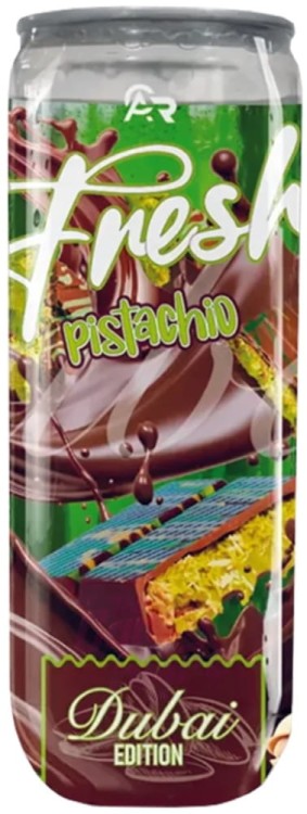Napój Gazowany o Smaku Pistacjowo-Czekoladowym Dubai Edition 330ml FRESH PISTACHIO
