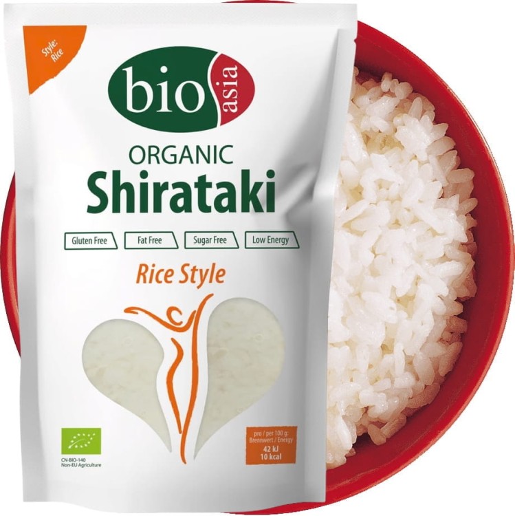 Makaron Bezglutenowy Dietetyczny BIO Shirataki z Konjac Bez Kalorii 270g BIOASIA