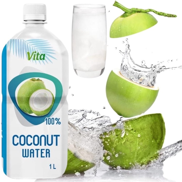 Zdrowa Woda Kokosowa z Kokosa 100% Naturalne Nawodnienie 1000ml 1 Litr VITA