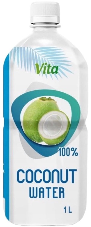 Zdrowa Woda Kokosowa z Kokosa 100% Naturalne Nawodnienie 1000ml 1 Litr VITA