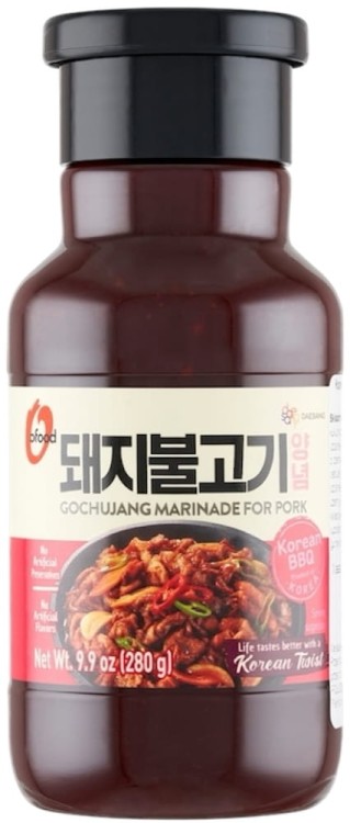 Koreańska Marynata Sos BBQ Bulgogi Gochujang Do Wieprzowiny Pork 280g O'FOOD
