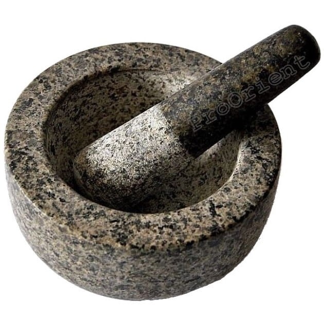 Moździerz Kuchenny Granitowy Kamienny z Tłuczkiem Średnica 15,5cm JADE TEMPLE