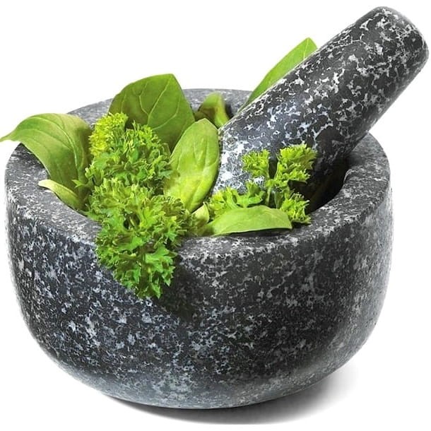 Moździerz Kuchenny Granitowy Kamienny z Tłuczkiem Średnica 14cm JADE TEMPLE