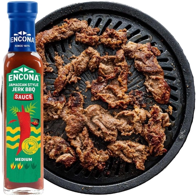 Gęsty Sos Jamaican Jerk BBQ Barbecue Marynata Dip Do Grilla 142ml ENCONA
