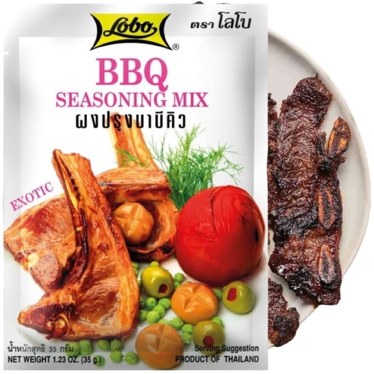 Tajska Mieszanka Przypraw Exotic Barbecue BBQ Do Mięs Na Grilla 35g LOBO