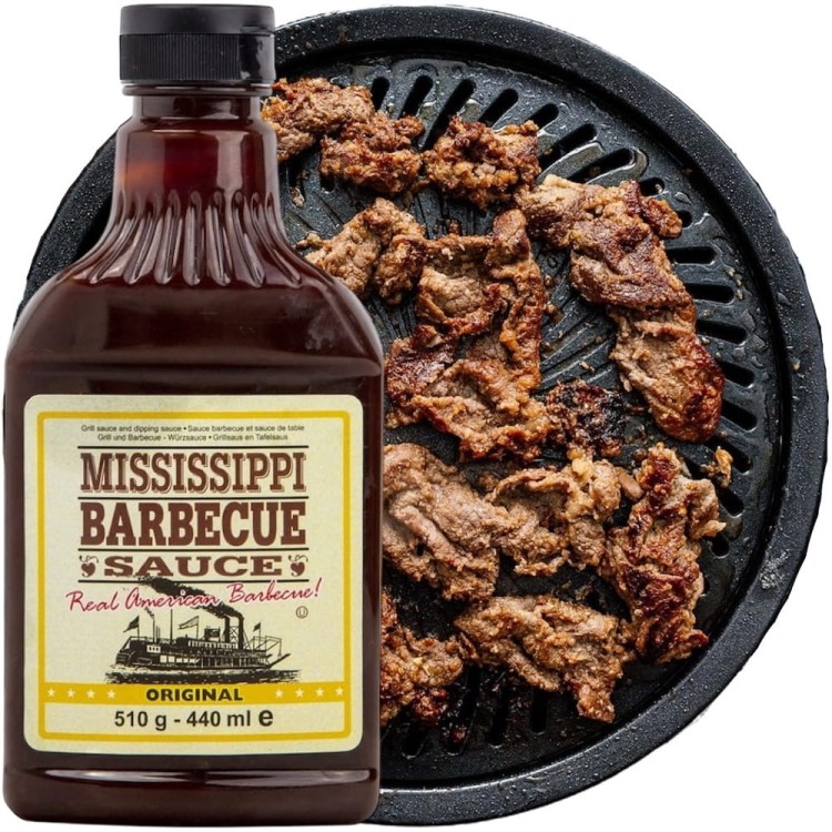 Sos Grill Barbecue Korzenny Original American BBQ Sauce 510g MISSISSIPPI BARBECUE SAUCE
