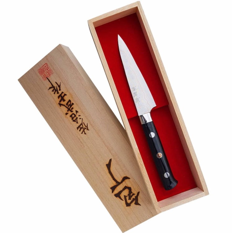 Takeshi Saji Blue Steel Ręcznie Kuty Japoński Nóż Uniwersalny 15cm