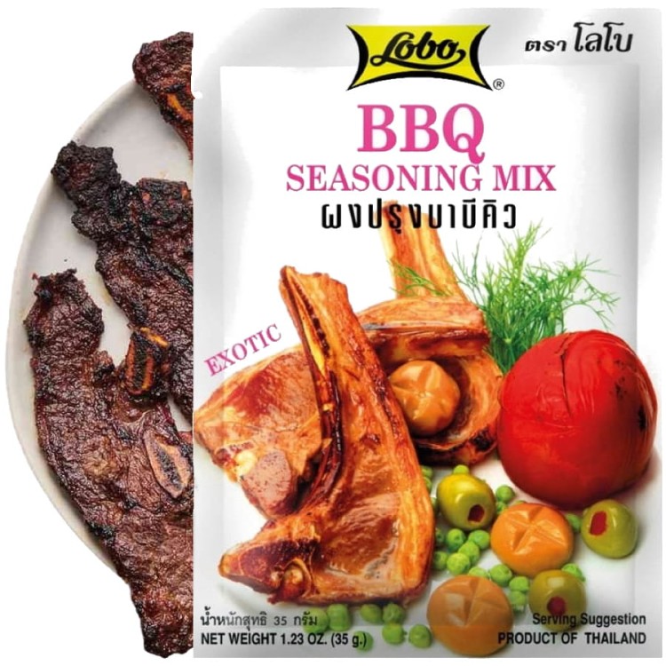 Tajska Mieszanka Przypraw Exotic Barbecue BBQ Do Mięs Na Grilla 35g LOBO