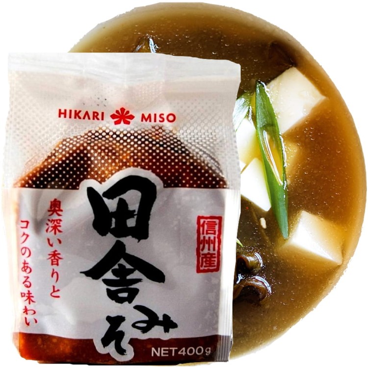 ZESTAW 2 RÓŻNYCH PAST MISO Pasta Sojowa JASNA i CIEMNA Do Zupy 800g HIKARI MISO