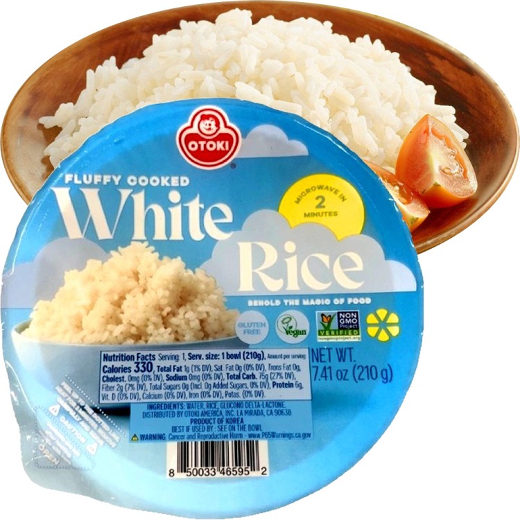 Koreański Gotowany Ryż w Miseczce Gotowy Do Spożycia 210g OTOKI OTTOGI