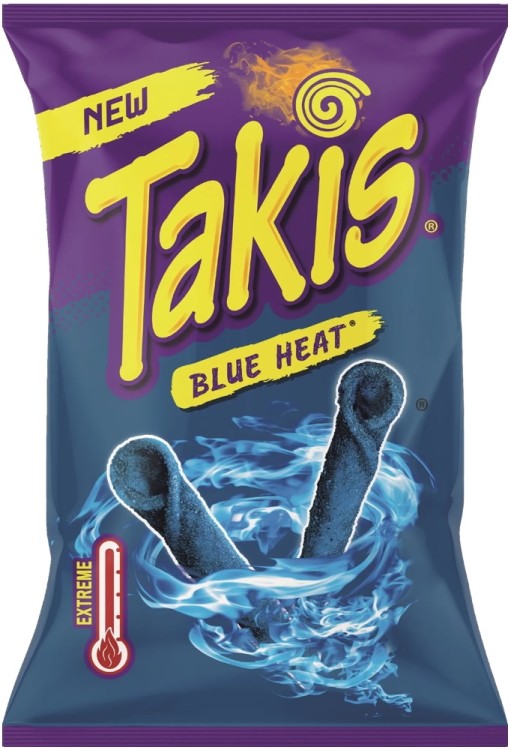 Niebieskie Chipsy Kukurydziane Tortilla Chips Ostre Blue Heat 100g TAKIS