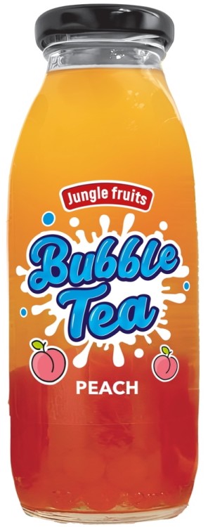 Napój Herbaciany z Pękającymi Kuleczkami Bubble Tea Brzoskwinia 300ml JUNGLE FRUITS