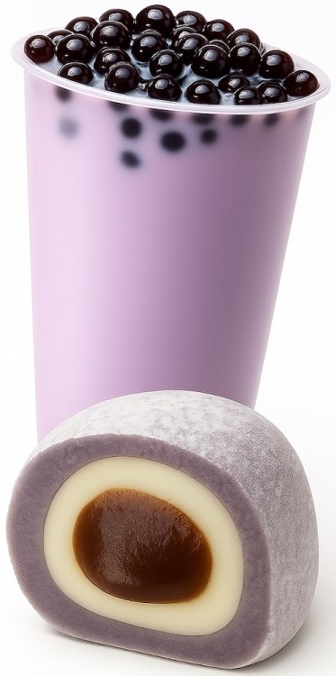 Ciastka Ciasteczka Ryżowe Galaretki BOBA MOCHI z Nadzieniem TARO 180g YUKI & LOVE