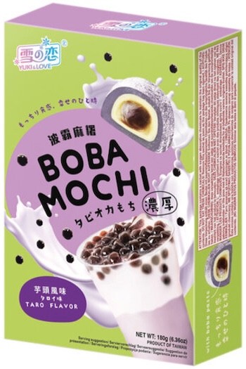 Ciastka Ciasteczka Ryżowe Galaretki BOBA MOCHI z Nadzieniem TARO 180g YUKI & LOVE