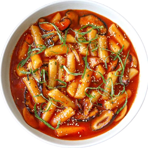 Kluski Ryżowe Koreańskie Tteokbokki Topokki Rurki Słupki Rice Cake 100g ASIA KITCHEN