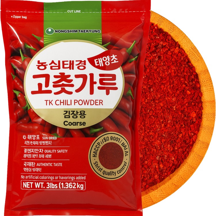 Koreańska Papryka Chili Płatki Gochugaru GRUBA Do Kimchi Hot 1362g 1,362kg NONGSHIM