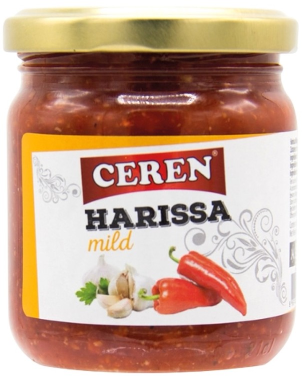 Średnio Ostra Pasta z Papryczek Chili Harissa Arabska Mild 190g CEREN
