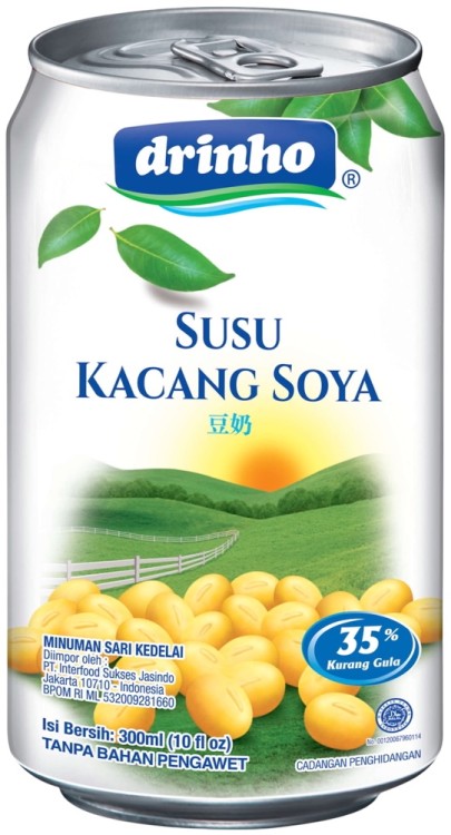 Napój Sojowy Mleko Sojowe Soya Bean Milk w Puszce 300ml DRINHO