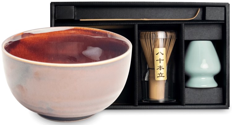 Zestaw Do Przygotowania Herbaty Matcha Matchy UZU BROWN 4 Elementy EDO JAPAN