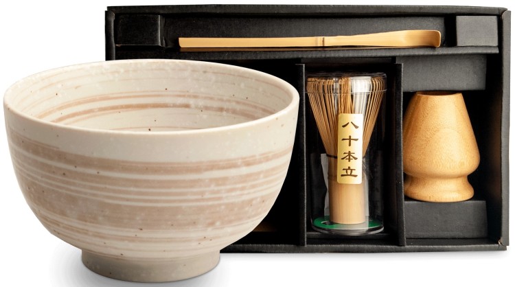 Zestaw Do Przygotowania Herbaty Matcha Matchy HAKEMEKOBIKI 4 Elementy EDO JAPAN