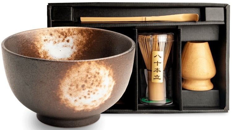 Zestaw Do Przygotowania Herbaty Matcha Matchy KUROBIZEN 4 Elementy EDO JAPAN