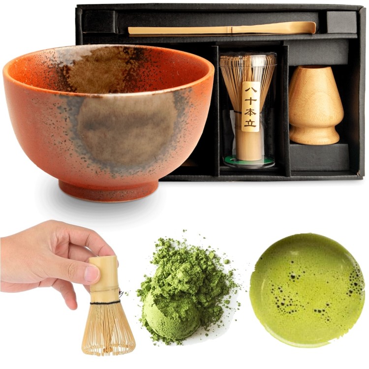 Zestaw Do Przygotowania Herbaty Matcha Matchy AKAYUU 4 Elementy EDO JAPAN