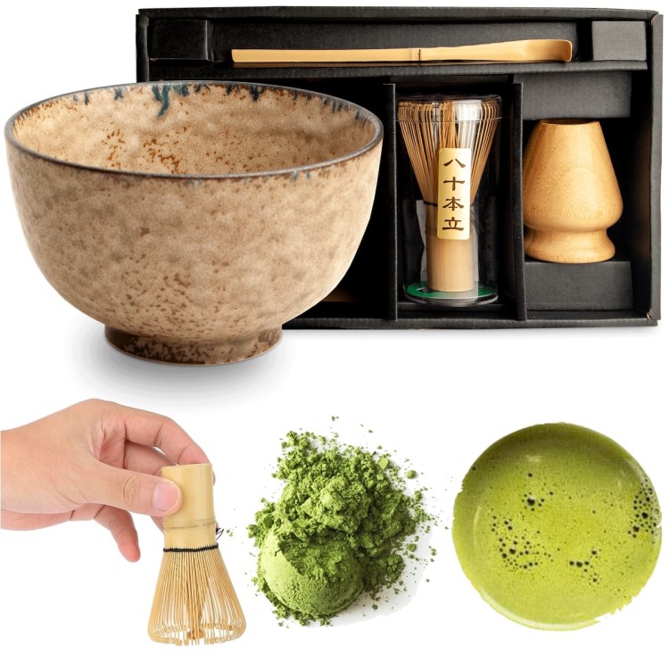 Zestaw Do Przygotowania Herbaty Matcha Matchy KIZETO 4 Elementy EDO JAPAN