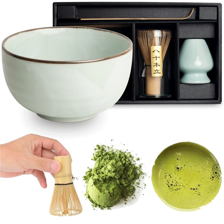 Zestaw Do Przygotowania Herbaty Matcha Matchy LIGHT GREEN 4 Elementy EDO JAPAN