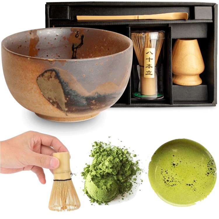 Zestaw Do Przygotowania Herbaty Matcha Matchy PUROBU 4 Elementy EDO JAPAN