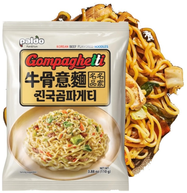 Koreańska Zupka Błyskawiczna Makaron Instant Ramen Gompaghetti Beef Flavored 110g PALDO