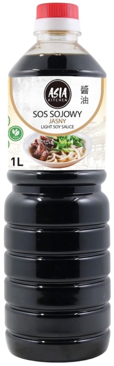 Chiński Sos Sojowy Jasny Bezglutenowy Dobry Skład Dieta Bez Glutenu 1000ml ASIA KITCHEN