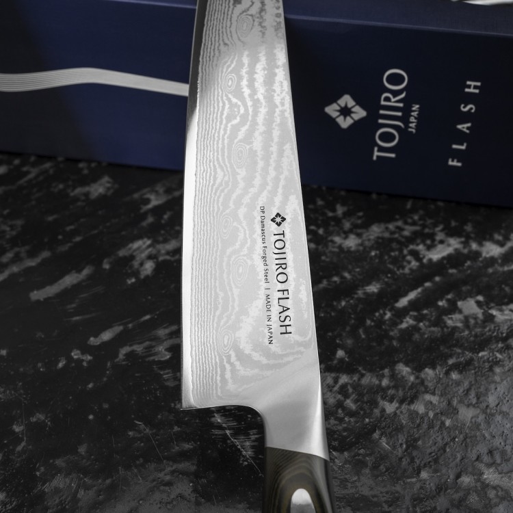 Tojiro Flash VG-10 Japoński Ostry Nóż Kuchenny Szefa Kuchni 60HRC 27cm