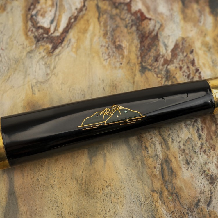 Takeshi Saji Art Fuji On Lake Ręcznie Kuty R-2 Japoński Nóż Kuchenny Uniwersalny 13cm + Saya