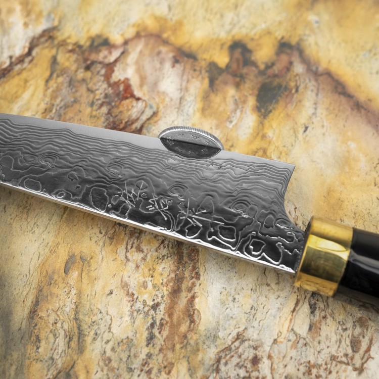 Takeshi Saji Art Fuji Unique Ręcznie Kuty R-2 Japoński Nóż Kuchenny Uniwersalny 13cm + Saya