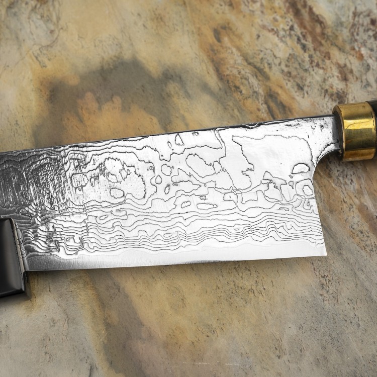 Takeshi Saji Art Fuji On Lake Ręcznie Kuty R-2 Japoński Nóż Kuchenny Szefa Kuchni 21cm + Saya
