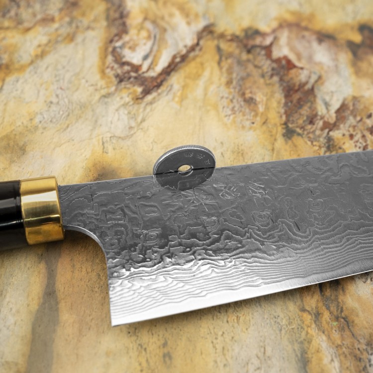 Takeshi Saji Art Fuji Unique Ręcznie Kuty R-2 Japoński Nóż Kuchenny Szefa Kuchni 21cm + Saya