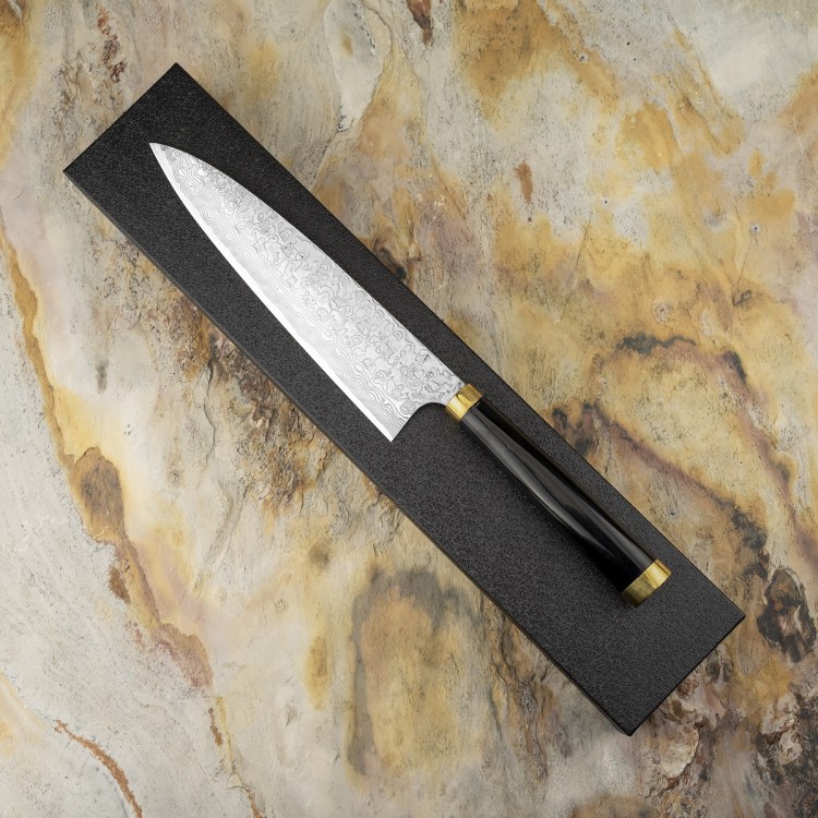 Takeshi Saji Art Fuji Unique Ręcznie Kuty R-2 Japoński Nóż Kuchenny Szefa Kuchni 21cm + Saya