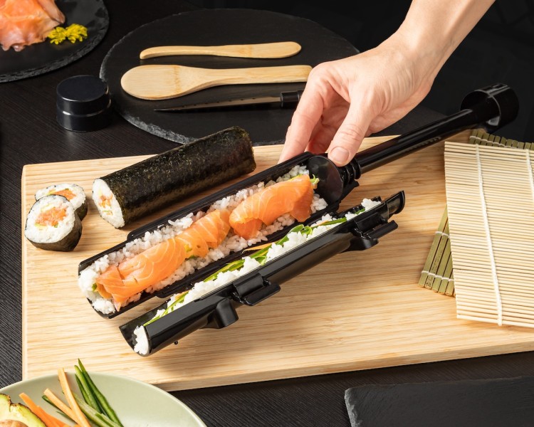 Zestaw Do Robienia Sushi Roller Maty Nóż Pałeczki Idealny Na Prezent SUSHI SET DELUXE EDITION