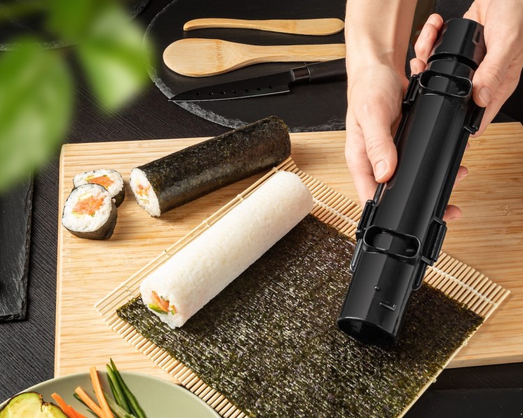 Zestaw Do Robienia Sushi Roller Maty Nóż Pałeczki Idealny Na Prezent SUSHI SET DELUXE EDITION