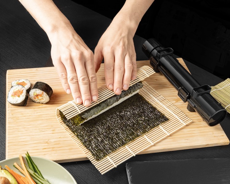 Zestaw Do Robienia Sushi Roller Maty Nóż Pałeczki Idealny Na Prezent SUSHI SET DELUXE EDITION