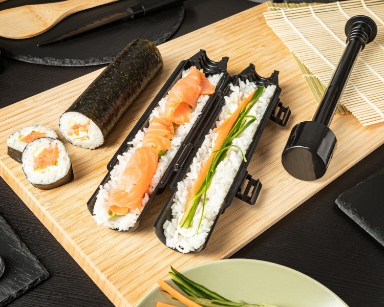 Zestaw Do Robienia Sushi Roller Maty Nóż Pałeczki Idealny Na Prezent SUSHI SET DELUXE EDITION