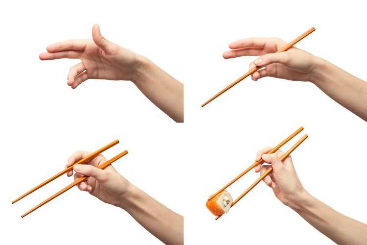 Azjatyckie Pałeczki Bambusowe Jednorazowe Do Sushi 21cm 100 Par w Kopertkach ITA-SAN