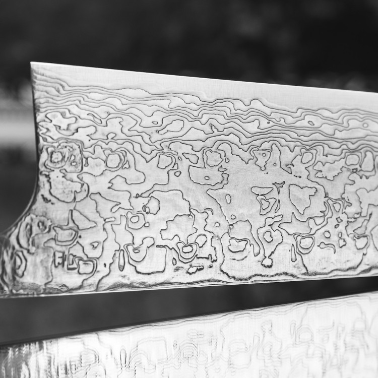 Takeshi Saji ME Ręcznie Kuty R-2 Diamond Japoński Nóż Kuchenny Santoku 18cm