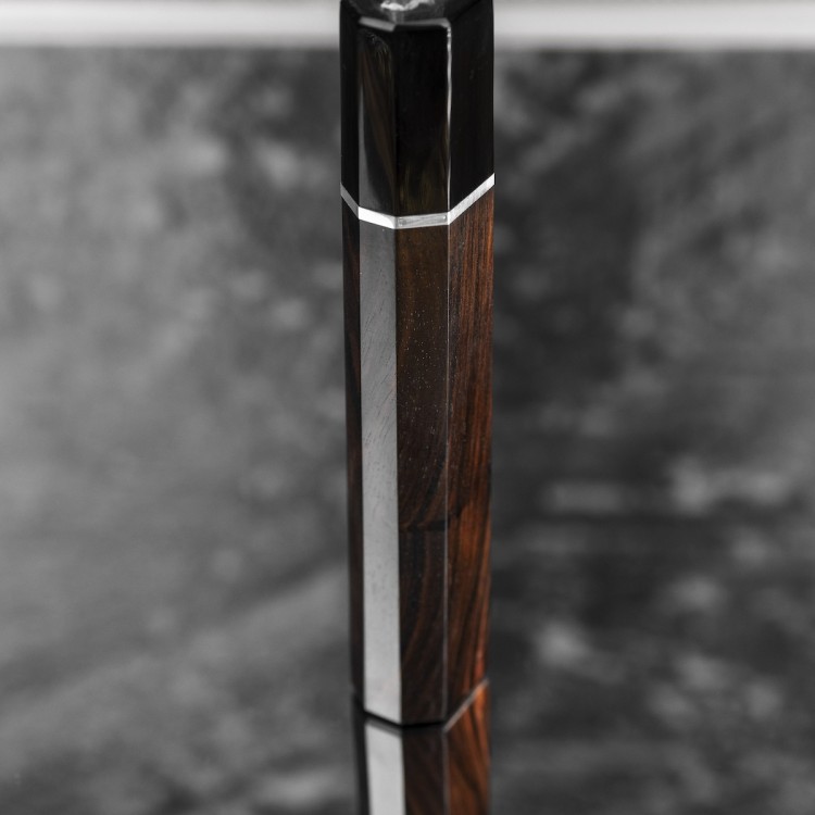 Takeshi Saji ME Ręcznie Kuty R-2 Diamond Japoński Nóż Kuchenny Santoku 18cm