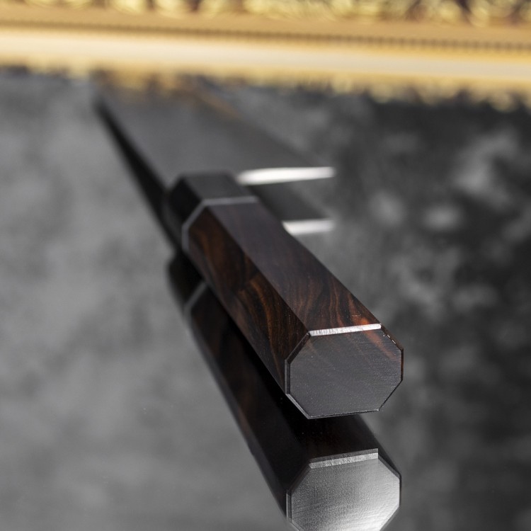 Takeshi Saji ME Ręcznie Kuty R-2 Diamond Japoński Nóż Kuchenny Santoku 18cm